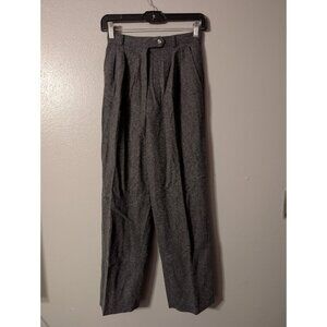Vintage Pant-Her Women’s Gray Wool Pleated Trousers Pants Size 5/6 Lined